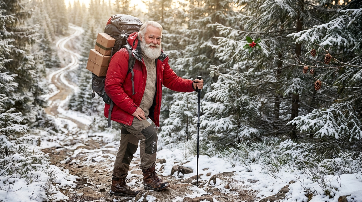 Le Père Noël randonneur, l’idée cadeau qui part du bon pied et sur les bons sentiers