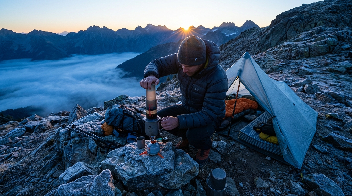 Quelle cafetière emporter en randonnée sans alourdir inutilement son sac ?