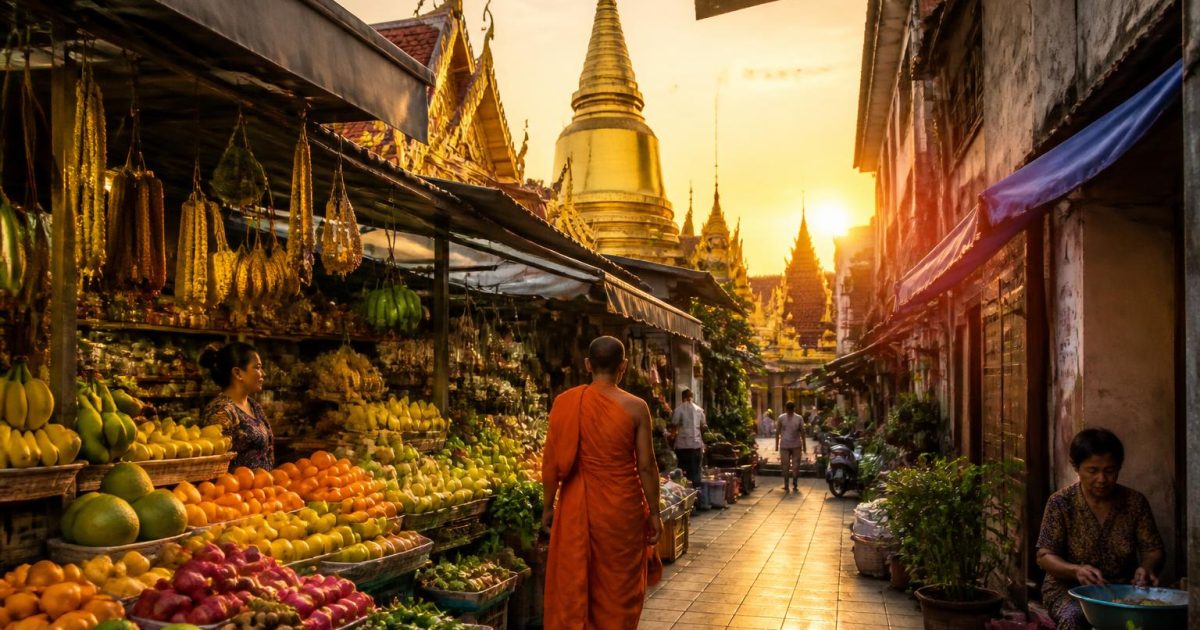 Bangkok racontée au fil des marchés, des temples et des ruelles que les touristes pressés ignorent