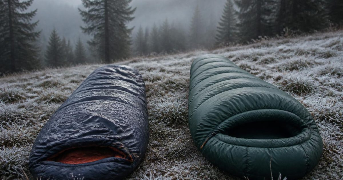 Duvet 850 cuin vs synthétique haut de gamme par -5°C humide : pourquoi le synthé a gagné chez moi