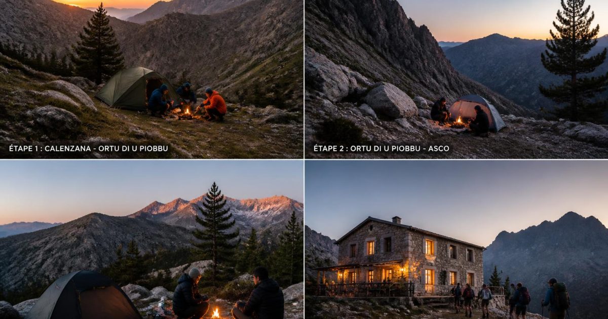 GR20 en 12 jours en bivouac sauvage : les 4 étapes où la réglementation m&rsquo;a forcé à dormir en refuge