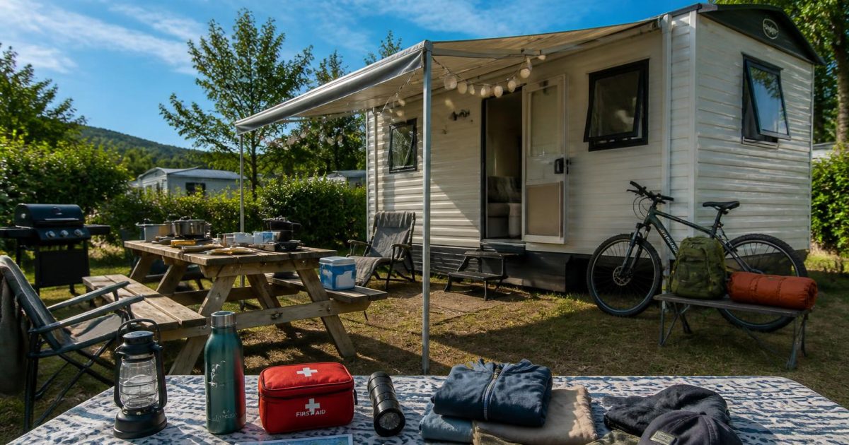 La liste complète pour partir en camping en mobil home sans rien oublier d&rsquo;essentiel