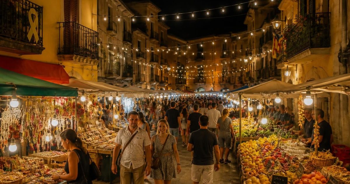 Le marché nocturne de Blanes, une soirée catalane qui sort enfin de la plage et du restaurant