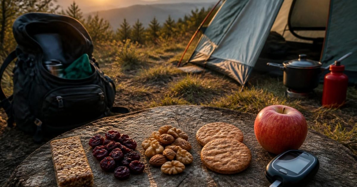 Snacks en bivouac long : ce que mon test glycémique a montré sur 5 produits « rando »