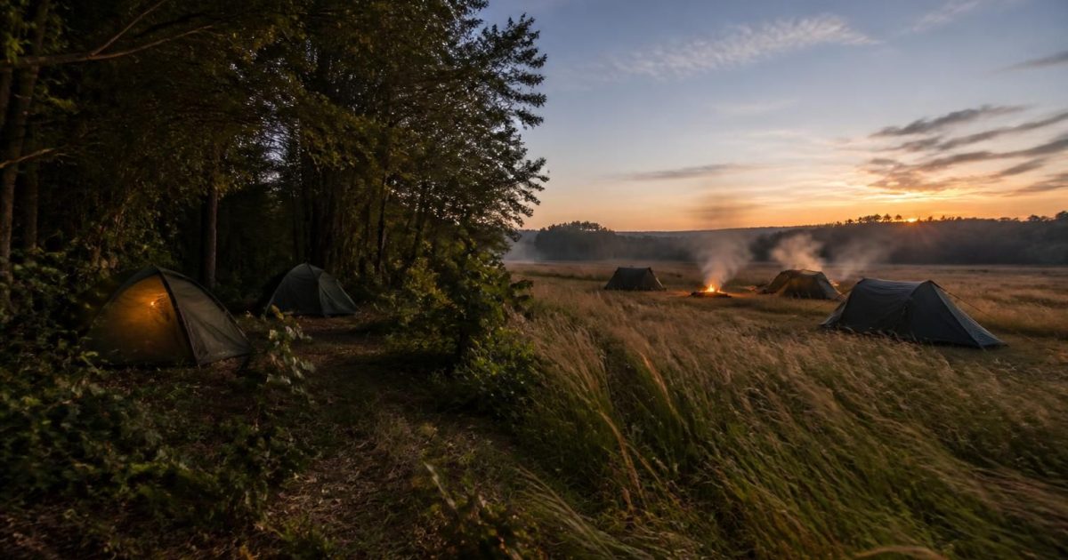 Bivouac en lisière vs en clairière : ce que 80 nuits de mesures de vent m’ont appris