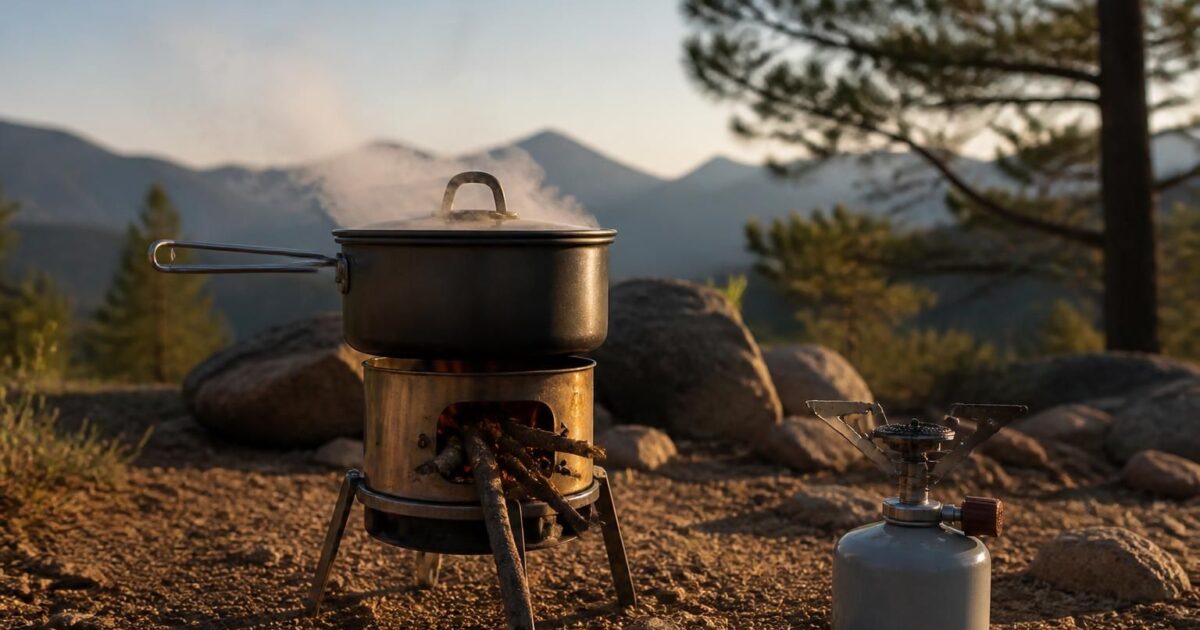 Mon réchaud bois maison a chauffé 1.2L en 11 minutes (vs 4 minutes au gaz), quand ça vaut le coup