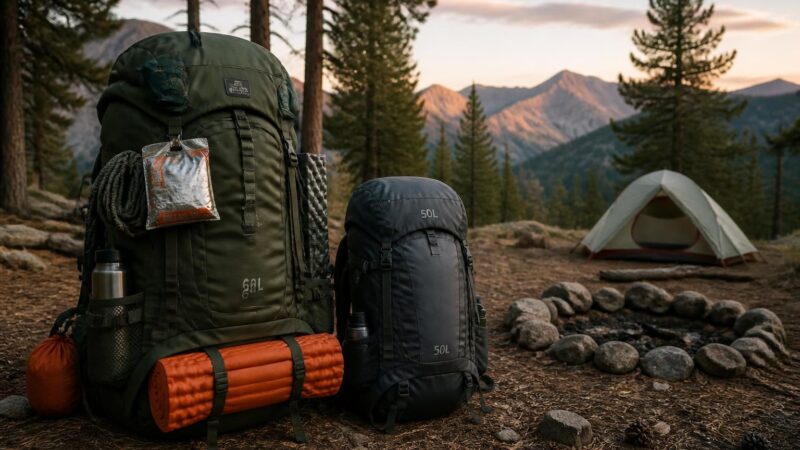 Sac 65L vs 50L pour bivouac 4 jours : pourquoi je suis revenu au plus grand